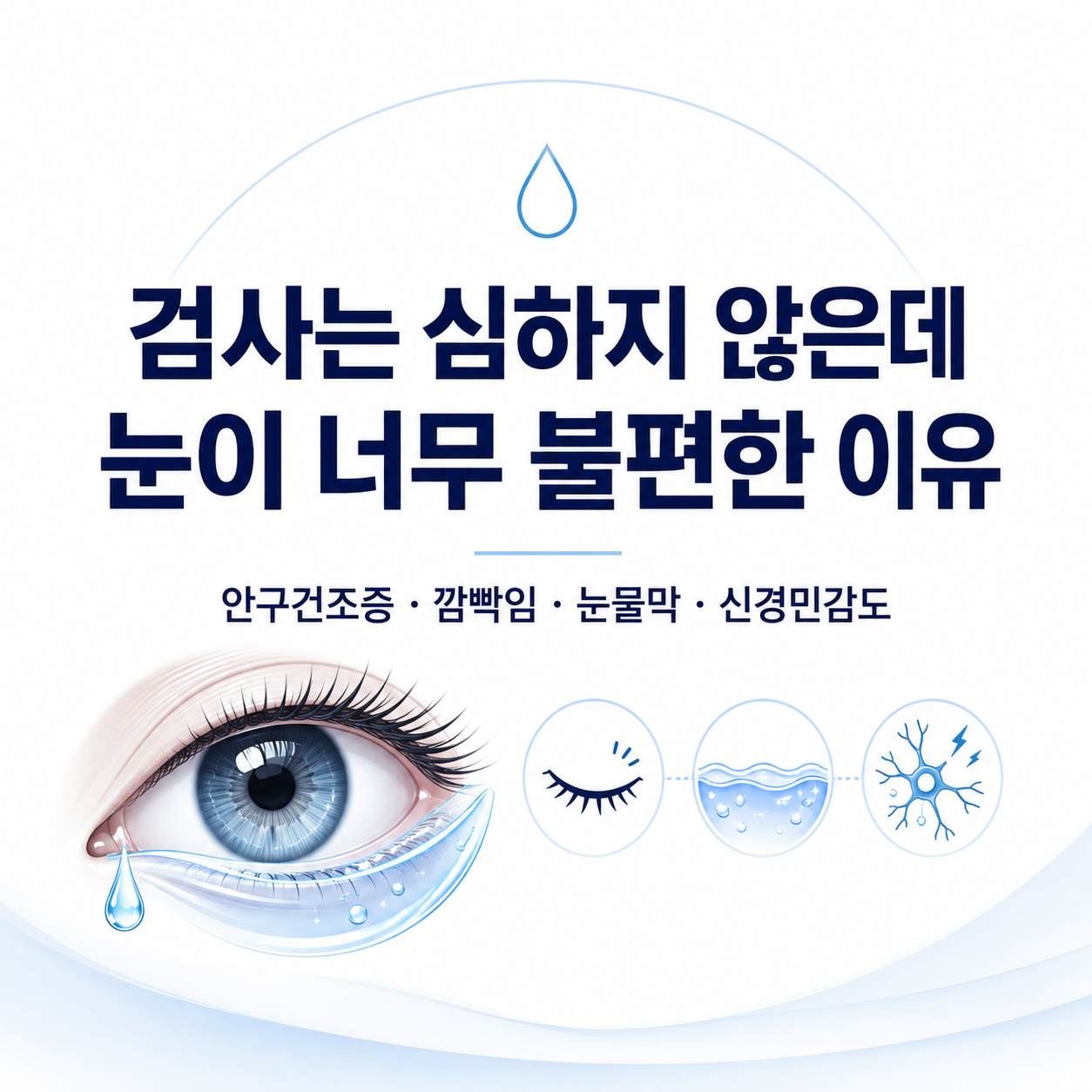 안양 안구건조증에서 깜빡임과 안구표면 신경감각이 증상에 미치는 영향을 설명하는 건강정보
